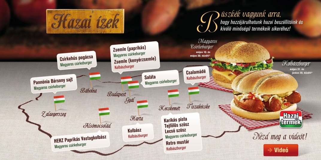 mcdonalds térkép Újra kécskei alapanyag a McDonald's ban   Tiszakécske Blog mcdonalds térkép