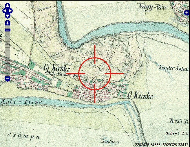 tiszakécske térkép Korabeli térkép: Újkécske és Ókécske az 1800 as évek közepén  tiszakécske térkép